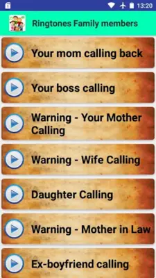 Funny Ringtones for Family mem android App screenshot 4